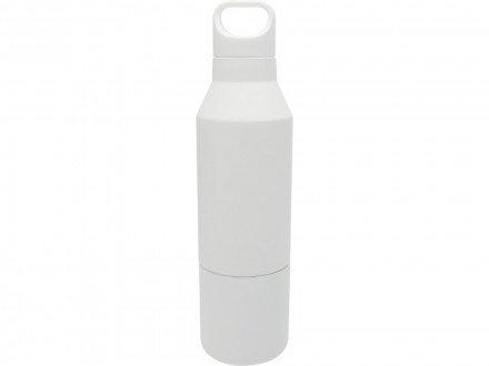 Изолированная бутылка из переработанной нержавеющей стали Odessy объемом 600 мл, белый