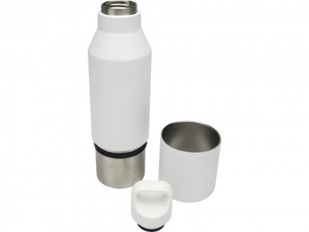 Изолированная бутылка из переработанной нержавеющей стали Odessy объемом 600 мл, белый