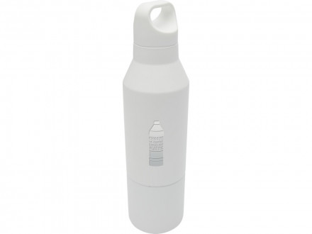 Изолированная бутылка из переработанной нержавеющей стали Odessy объемом 600 мл, белый