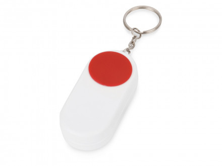 Брелок-футляр для таблеток Pill, белый/красный
