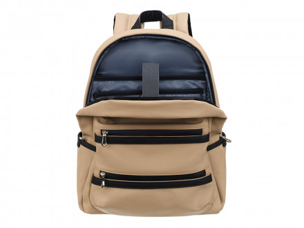 Рюкзак TORBER НОВА с отделением для ноутбука 14.1, бежевый, полиэстер, 31,5 х 12,5 х 39,5 см