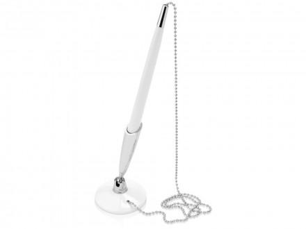 Ручка шариковая на подставке Холд, белый