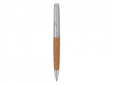 Ручка металлическая шариковая Cask, хром/бамбук