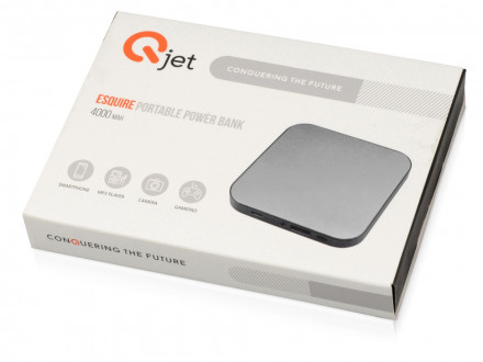 Портативное зарядное устройство Esquire, серебристый