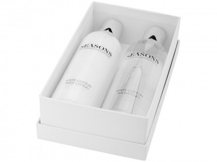 Банный набор Alden от Seasons, белый/серебристый