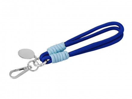 Брелок-браслет Bohemian c тканевым держателем для телефона, синий