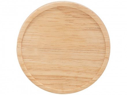 Керамическая чашка Hearth с деревянной крышкой-костером, черный/лайм