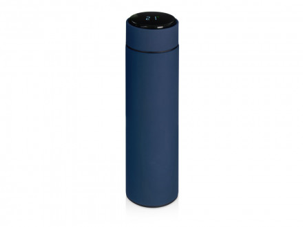 Вакуумный термос Module X с индикатором температуры, 500 мл, тубус, темно-синий