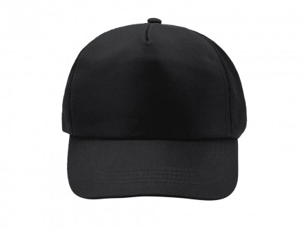 Бейсболка CALISTO из RPET 5-панельная, черный