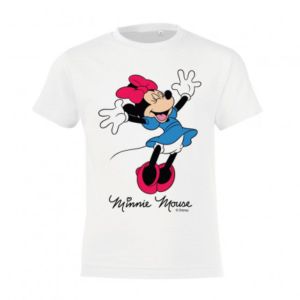 Футболка детская «Минни Маус. So Happy!», белая