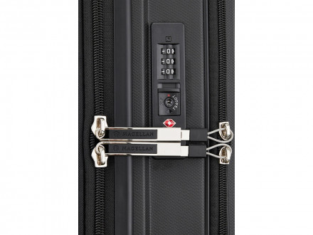 Чемодан 4-х колесный Magellan, SANTIAGO, 44л, черный