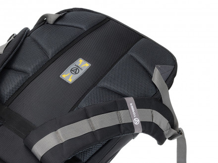 Рюкзак TORBER МЕГАПОЛИС с отделением для ноутбука 15.6, чёрный/серый, полиэстер, 37 х 17 х 45 см