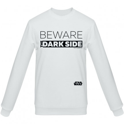 Свитшот Beware The Dark Side, белый