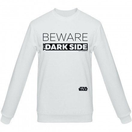 Свитшот Beware The Dark Side, белый