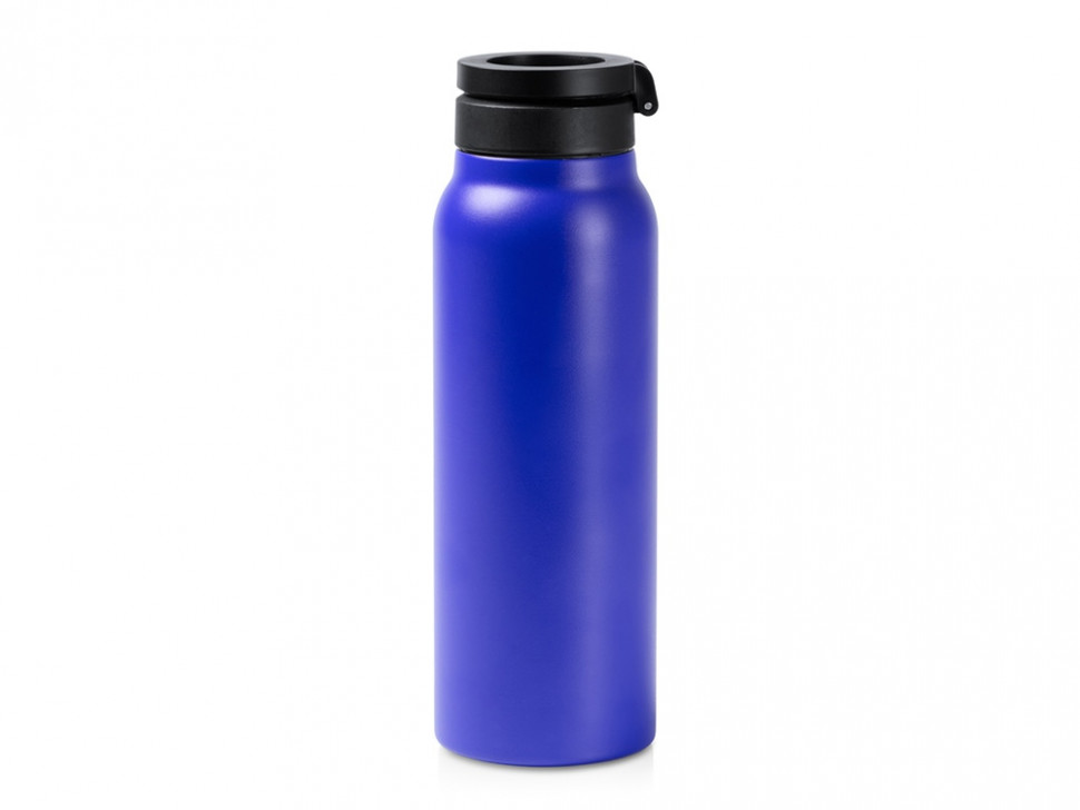 Термобутылка Хэйду с двойными стенками и корпусом из переработанной нержавеющей стали, корол. синий