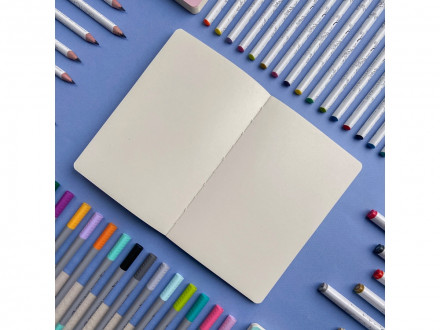 Скетчбук Sketch & Art в мягком переплете 140х210 мм, 100 л. бежевой бумаги 100 гр., розовый