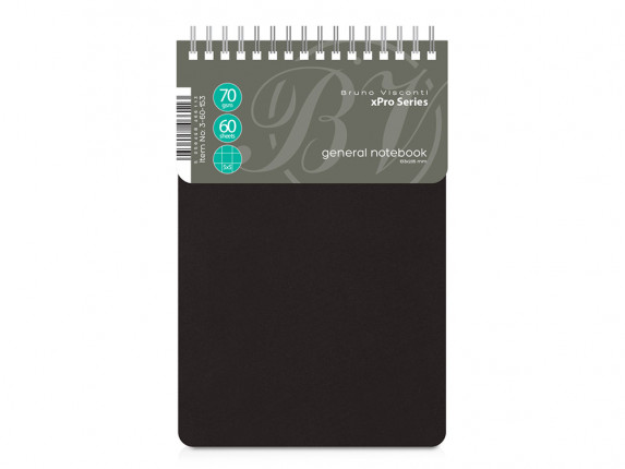 Бизнес - блокнот А5 (135 х 198 мм.) xPro 60 л., черный