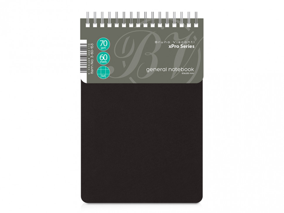 Бизнес - блокнот А5 (135 х 198 мм.) xPro 60 л., черный