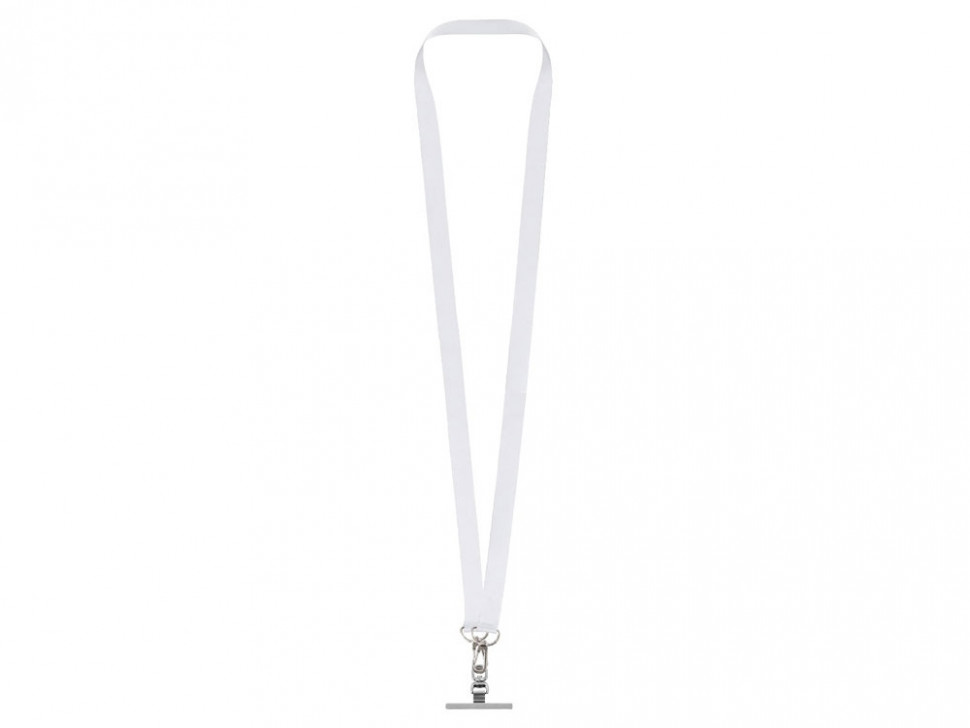Ланъярд 2 см под сублимацию с 2-мя трендовыми карабинами и металлическим держателем для телефона, серебристый