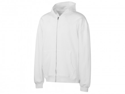 Толстовка оверсайз с капюшоном на молнии Monaco, белый