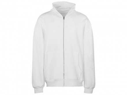Толстовка оверсайз с капюшоном на молнии Monaco, белый