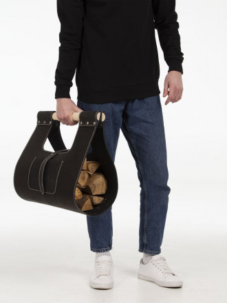 Сумка для дров Montero, черная