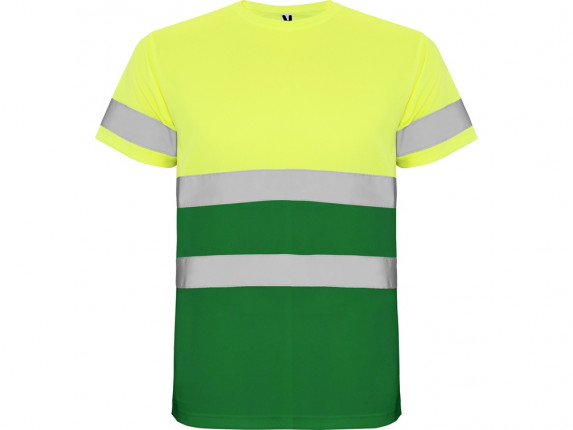 Футболка Delta мужская, садовый зеленый/неоновый желтый