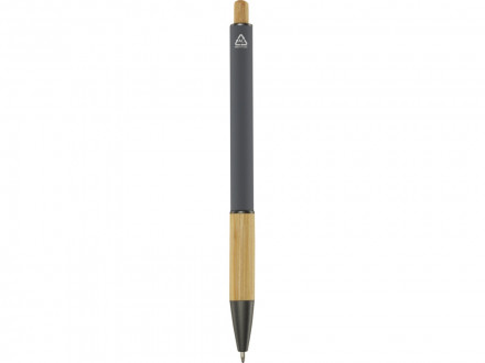 Darius шариковая ручка из переработанного алюминия, синие чернила - Серый