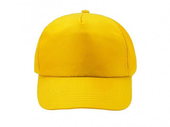 Бейсболка CALISTO из RPET 5-панельная, желтый