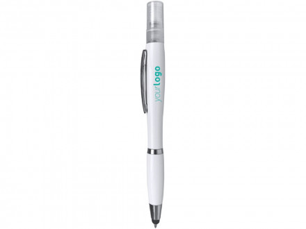 Ручка-стилус шариковая FARBER с распылителем, белый