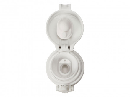 Вакуумная герметичная термокружка Inter, белый, нерж. сталь