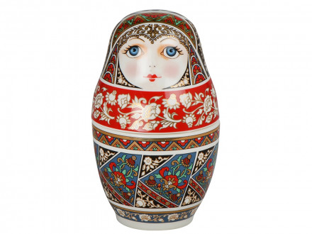 Подарочный набор Матрешка: штоф 0,5л, платок синий