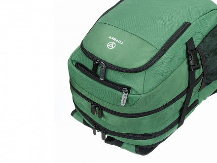 Рюкзак TORBER МЕГАПОЛИС с отделением для ноутбука 16, зеленый, полиэстер, 47 х 34 x 28 см