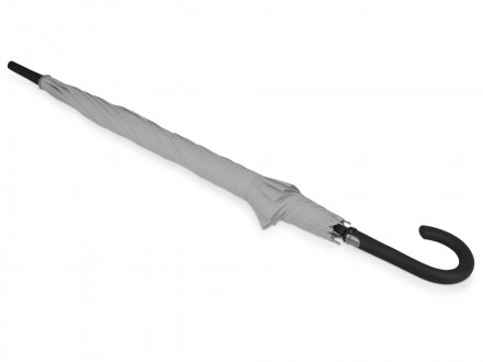 Зонт-трость Bergen, полуавтомат, серый