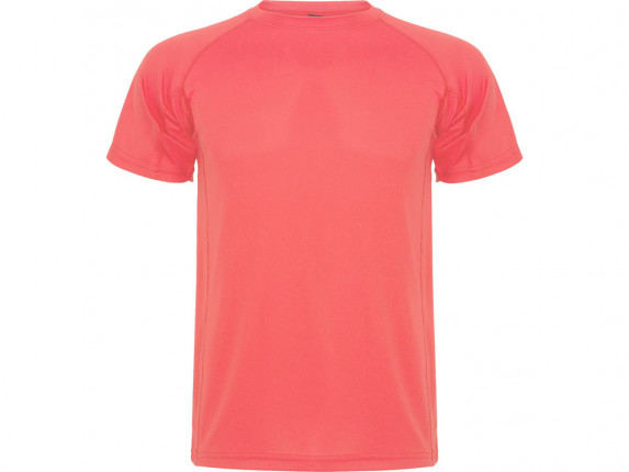 Спортивная футболка Montecarlo детская, неоновый коралловый