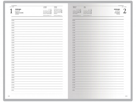 Ежедневник А5 датированный Бумвинил 2025, коричневый