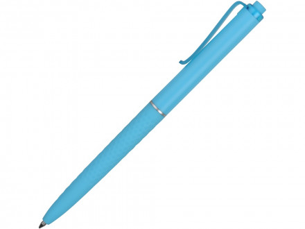 Ручка пластиковая soft-touch шариковая Plane, голубой