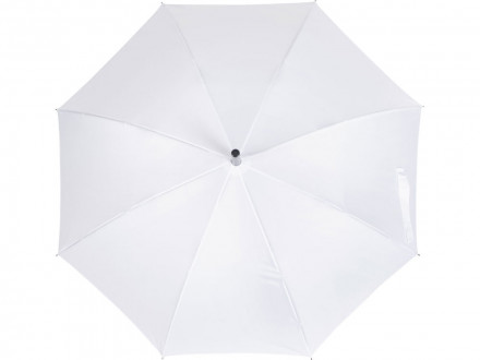 Зонт-трость Reviver с куполом из переработанного пластика, белый