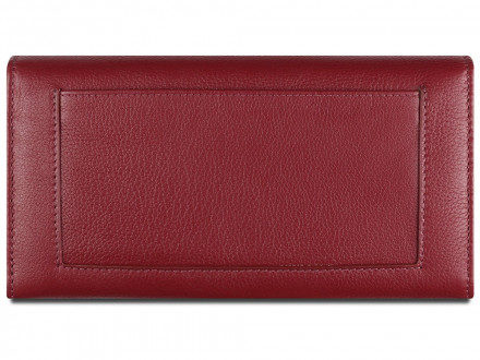 Кошелёк женский BUGATTI Lady Top, красный, натуральная воловья кожа, 20х2,5х10,5 см