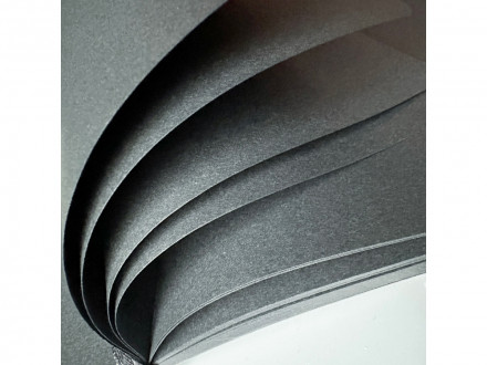 Скетчбук Sketch & Art в мягком переплете 140х210 мм, 100 л. черной бумаги 100 гр., черный