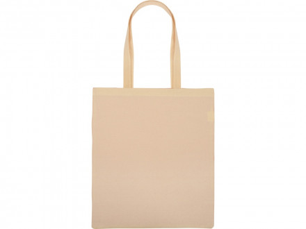 Сумка для шопинга Twin двухцветная из хлопка, 180 г/м2, серый/натуральный