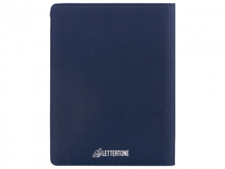 Портфолио А4 из RPET на молнии Harvey, 40 л FSC бумаги, синий