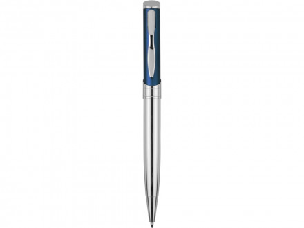Ручка шариковая Глазго, серебристый/синий (P)