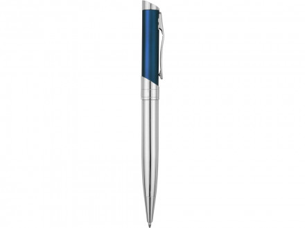 Ручка шариковая Глазго, серебристый/синий (P)