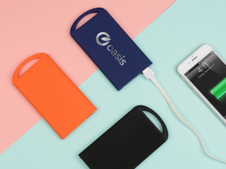 Портативное зарядное устройство Shine с зеркальной гравировкой, 4000 mAh, темно-синий