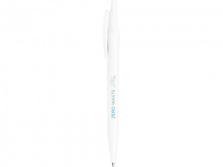 Шариковая ручка Alessio из переработанного ПЭТ, белый, синие чернила