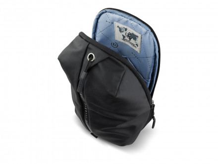 Рюкзак BUGATTI Blanc Delight, чёрный, нейлон RPET600D/тарпаулин/полиэстер, 18х10х31 см, 5 л