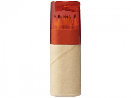 Набор карандашей Cartoon 12 единиц, натуральный/красный