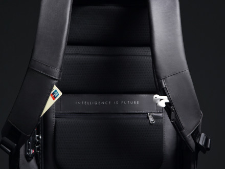 Водостойкий антикражный рюкзак Hipack для ноутбука 15.6, черный