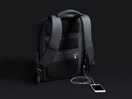 Водостойкий антикражный рюкзак Hipack для ноутбука 15.6, черный